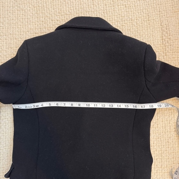 Mango Black Wool Blazer Coat Size Small - Picture 8 of 8